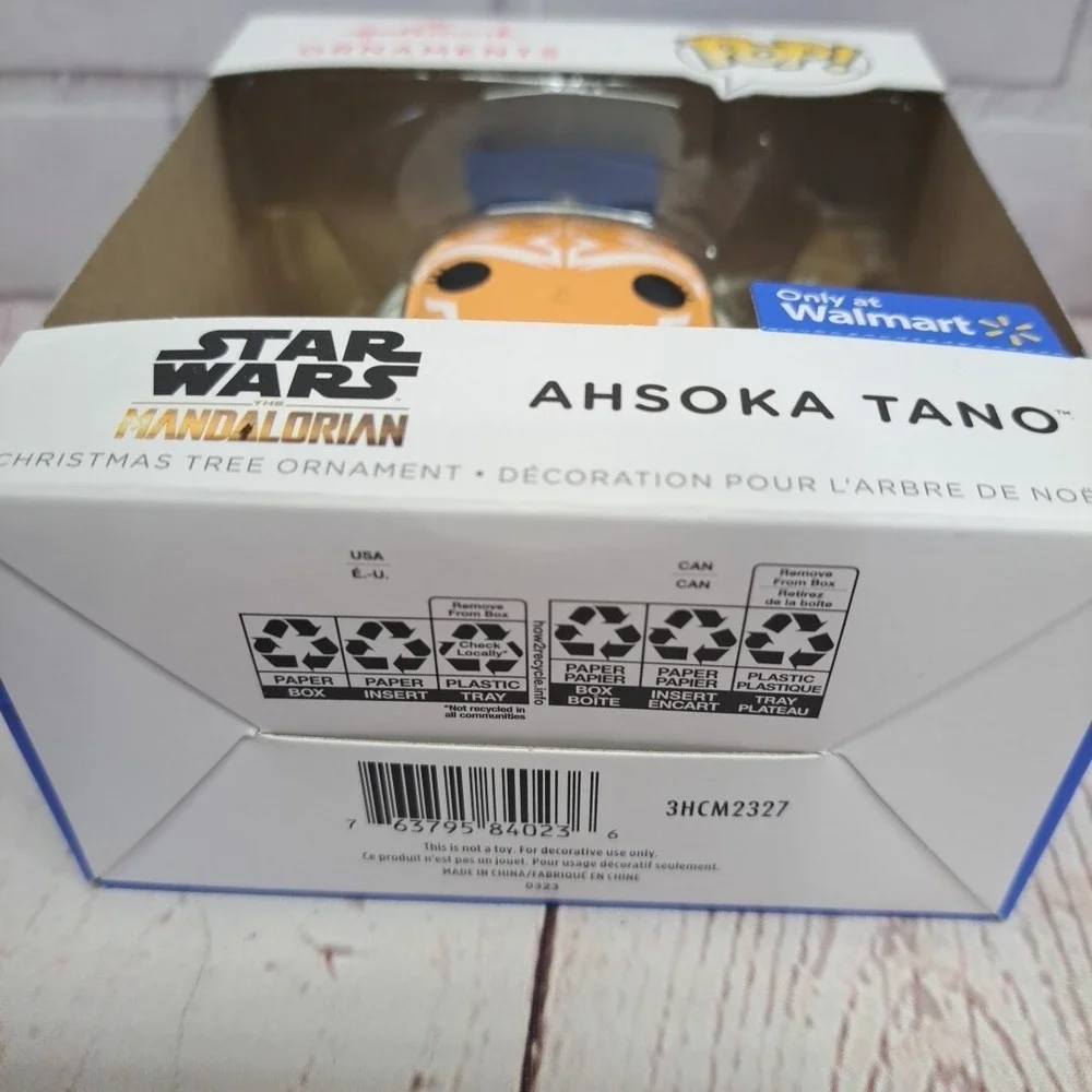 NEW Star Wars Hallmark Ornaments Funko Pop! Mandalorian Ahsoka Walmart Exclusive